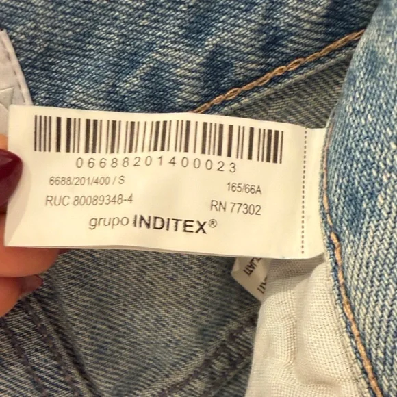 Zara women’s denim maxi skirt Blue - Picture 3 of 7